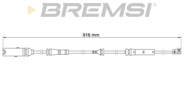 Bremsi WI0924 Warning contact, brake pad wear WI0924: Buy near me in Poland at 2407.PL - Good price!