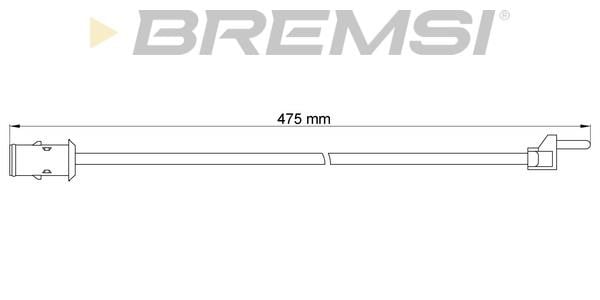 Bremsi WI0903 Warning contact, brake pad wear WI0903: Buy near me in Poland at 2407.PL - Good price!