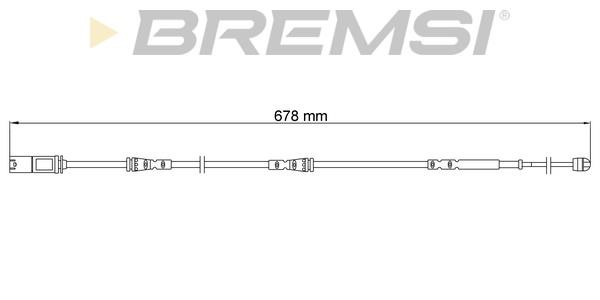 Bremsi WI0915 Warning contact, brake pad wear WI0915: Buy near me at 2407.PL in Poland at an Affordable price!