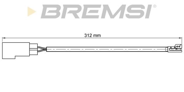 Bremsi WI0770 Warning contact, brake pad wear WI0770: Buy near me in Poland at 2407.PL - Good price!