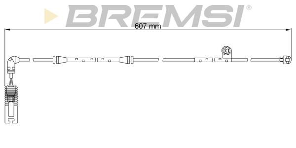 Bremsi WI0650 Warning contact, brake pad wear WI0650: Buy near me in Poland at 2407.PL - Good price!