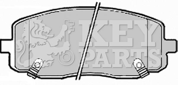 Key parts KBP1910 Brake Pad Set, disc brake KBP1910: Buy near me in Poland at 2407.PL - Good price!