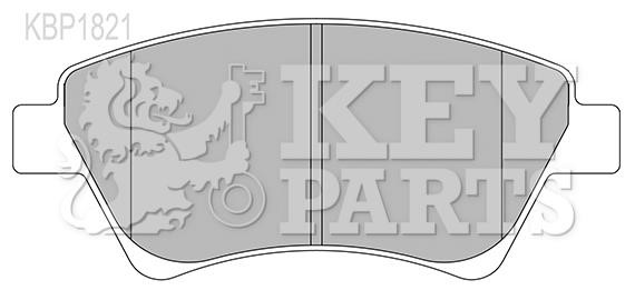 Key parts KBP1821 Brake Pad Set, disc brake KBP1821: Buy near me in Poland at 2407.PL - Good price!