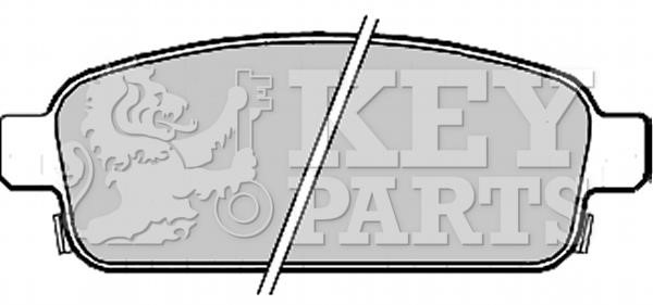 Key parts KBP2214 Тормозные колодки дисковые, комплект KBP2214: Отличная цена - Купить в Польше на 2407.PL!