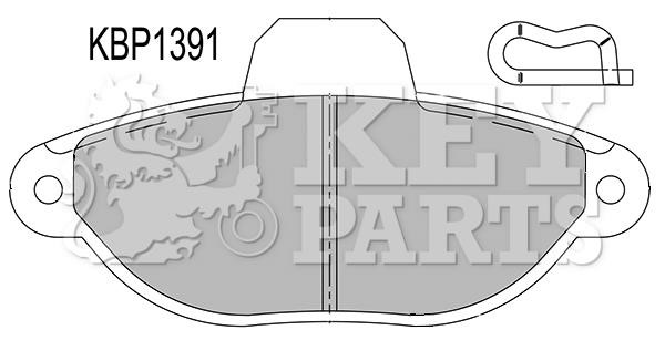 Key parts KBP1391 Klocki hamulcowe, zestaw KBP1391: Dobra cena w Polsce na 2407.PL - Kup Teraz!
