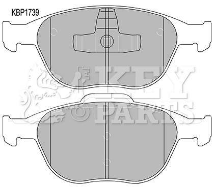 Key parts KBP1739 Brake Pad Set, disc brake KBP1739: Buy near me in Poland at 2407.PL - Good price!
