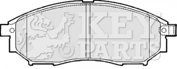 Key parts KBP2060 Brake Pad Set, disc brake KBP2060: Buy near me in Poland at 2407.PL - Good price!
