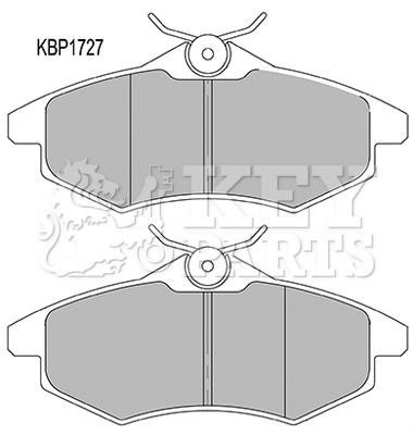 Key parts KBP1727 Brake Pad Set, disc brake KBP1727: Buy near me in Poland at 2407.PL - Good price!