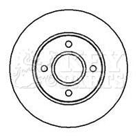 Key parts KBD4983 Front brake disc ventilated KBD4983: Buy near me in Poland at 2407.PL - Good price!