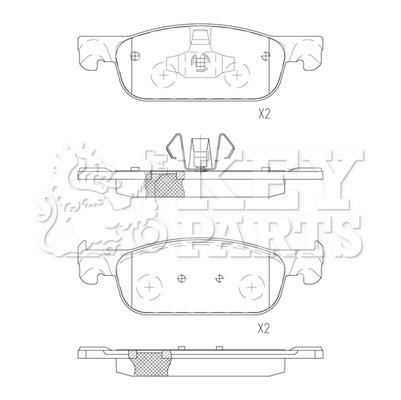 Key parts KBP2591 Scheibenbremsbeläge, Set KBP2591: Kaufen Sie zu einem guten Preis in Polen bei 2407.PL!