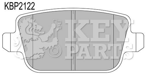 Key parts KBP2122 Тормозные колодки дисковые, комплект KBP2122: Купить в Польше - Отличная цена на 2407.PL!