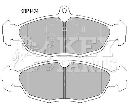 Key parts KBP1424 Brake Pad Set, disc brake KBP1424: Buy near me in Poland at 2407.PL - Good price!
