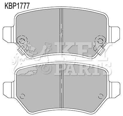 Key parts KBP1777 Гальмівні колодки, комплект KBP1777: Приваблива ціна - Купити у Польщі на 2407.PL!