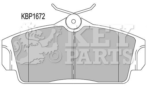 Key parts KBP1672 Гальмівні колодки, комплект KBP1672: Купити у Польщі - Добра ціна на 2407.PL!