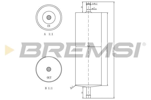 Bremsi FE1520 Fuel filter FE1520: Buy near me in Poland at 2407.PL - Good price!