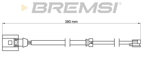 Bremsi WI0712 Warning contact, brake pad wear WI0712: Buy near me in Poland at 2407.PL - Good price!