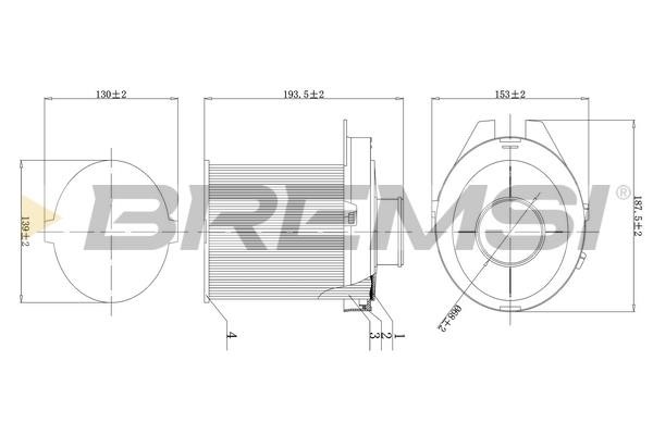 Bremsi FA1677 Luftfilter FA1677: Kaufen Sie zu einem guten Preis in Polen bei 2407.PL!