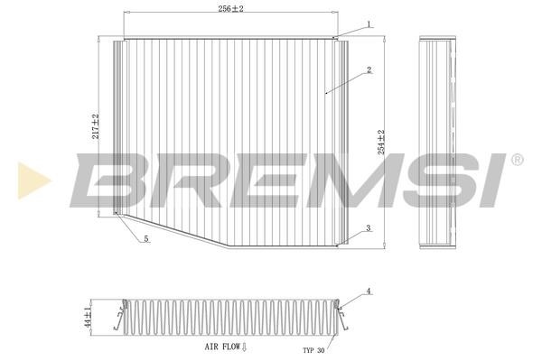 Bremsi FC0106A Filter, interior air FC0106A: Buy near me in Poland at 2407.PL - Good price!