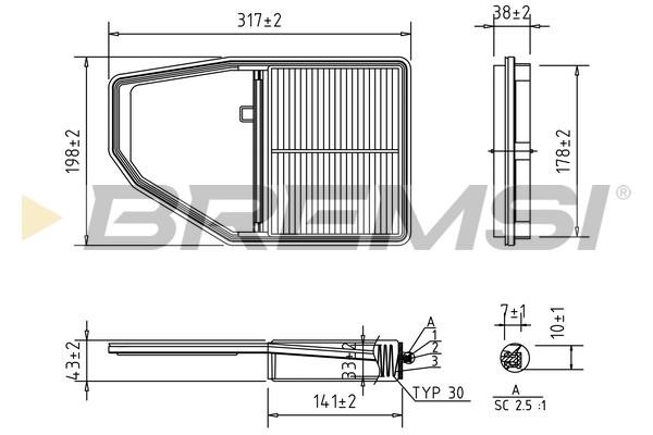 Bremsi FA1689 Luftfilter FA1689: Kaufen Sie zu einem guten Preis in Polen bei 2407.PL!