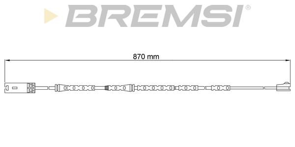 Bremsi WI0774 Warning contact, brake pad wear WI0774: Buy near me in Poland at 2407.PL - Good price!