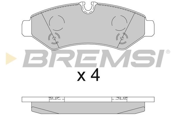 Bremsi BP3848 Тормозные колодки дисковые, комплект BP3848: Отличная цена - Купить в Польше на 2407.PL!