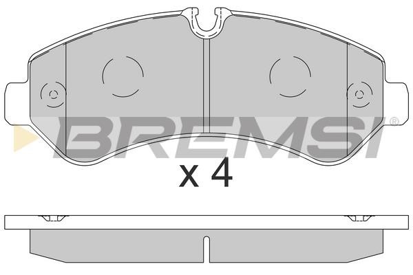 Bremsi BP3864 Brake Pad Set, disc brake BP3864: Buy near me in Poland at 2407.PL - Good price!