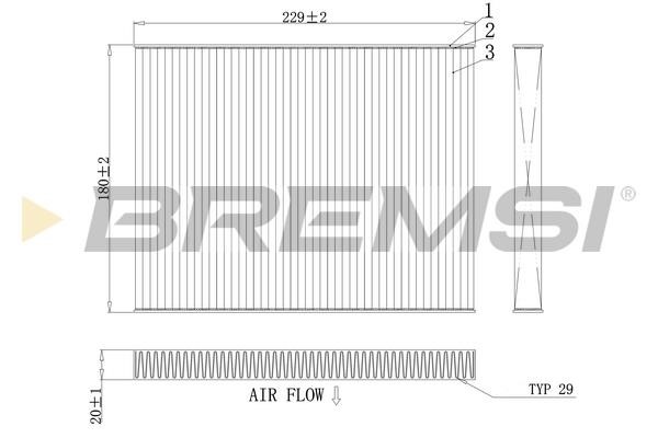 Bremsi FC0443C Filter, interior air FC0443C: Buy near me in Poland at 2407.PL - Good price!