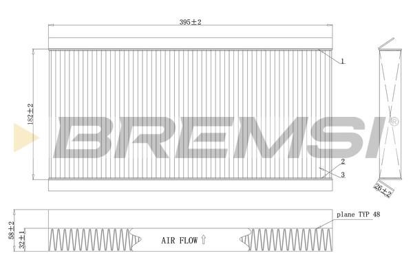Bremsi FC0164C Filter, Innenraumluft FC0164C: Kaufen Sie zu einem guten Preis in Polen bei 2407.PL!