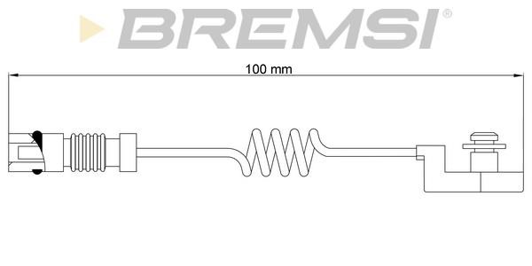 Bremsi WI0580 Датчик износа тормозных колодок WI0580: Отличная цена - Купить в Польше на 2407.PL!