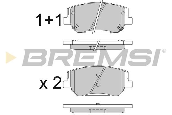 Bremsi BP3830 Brake Pad Set, disc brake BP3830: Buy near me in Poland at 2407.PL - Good price!