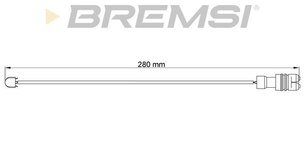 Bremsi WI0542 Warning contact, brake pad wear WI0542: Buy near me in Poland at 2407.PL - Good price!