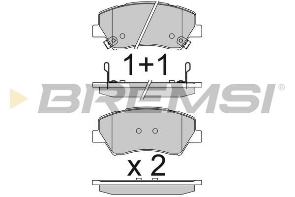 Bremsi BP3842 Brake Pad Set, disc brake BP3842: Buy near me in Poland at 2407.PL - Good price!
