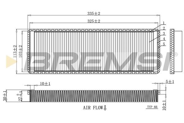 Bremsi FC1915C Filter, interior air FC1915C: Buy near me in Poland at 2407.PL - Good price!