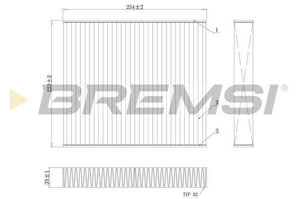 Bremsi FC0103C Filter, interior air FC0103C: Buy near me in Poland at 2407.PL - Good price!