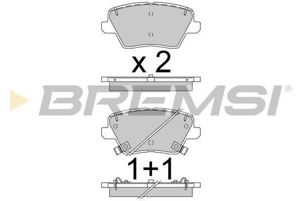 Bremsi BP3799 Brake Pad Set, disc brake BP3799: Buy near me in Poland at 2407.PL - Good price!