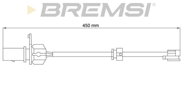 Bremsi WI0777 Датчик износа тормозных колодок WI0777: Отличная цена - Купить в Польше на 2407.PL!