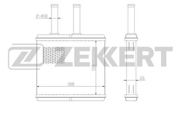 Zekkert MK-5012 Радиатор отоп. MK5012: Отличная цена - Купить в Польше на 2407.PL!