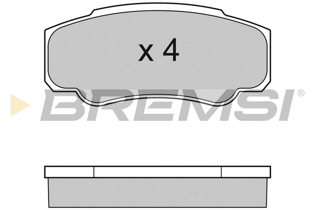 Bremsi BP2996TR Brake Pad Set, disc brake BP2996TR: Buy near me in Poland at 2407.PL - Good price!