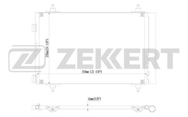 Zekkert MK-3093 Condenser MK3093: Buy near me in Poland at 2407.PL - Good price!