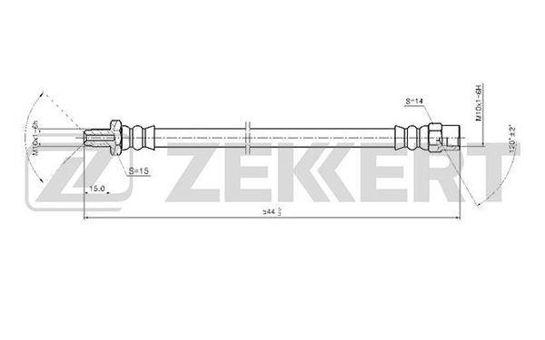 Zekkert BS-9389 Brake Hose BS9389: Buy near me in Poland at 2407.PL - Good price!