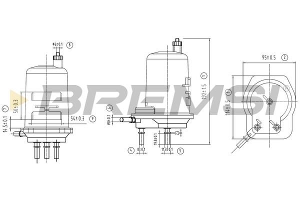 Bremsi FE0060 Топливный фильтр FE0060: Отличная цена - Купить в Польше на 2407.PL!