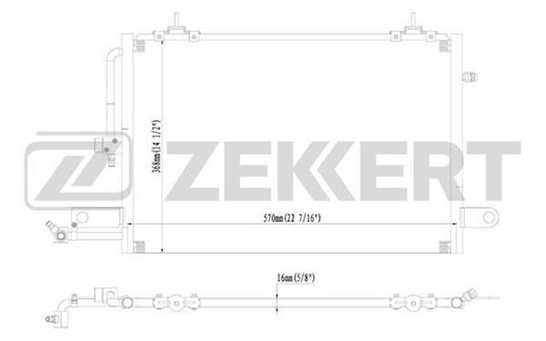 Zekkert MK-3069 Condenser MK3069: Buy near me in Poland at 2407.PL - Good price!