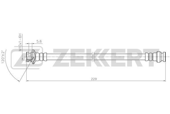 Zekkert BS-9458 Brake Hose BS9458: Buy near me in Poland at 2407.PL - Good price!