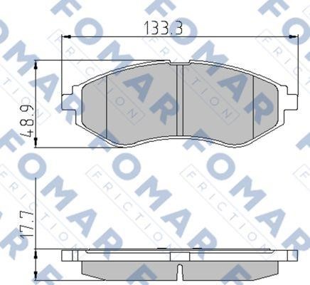 Fomar friction FO 923181 Тормозные колодки дисковые, комплект FO923181: Отличная цена - Купить в Польше на 2407.PL!