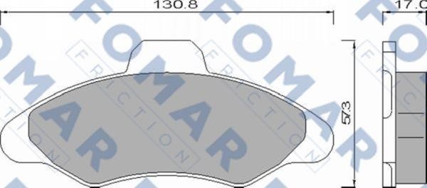 Fomar friction FO 432481 Brake Pad Set, disc brake FO432481: Buy near me at 2407.PL in Poland at an Affordable price!
