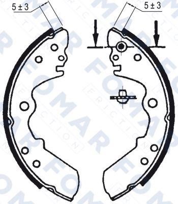 Fomar friction FO 9019 Brake shoe set FO9019: Buy near me in Poland at 2407.PL - Good price!