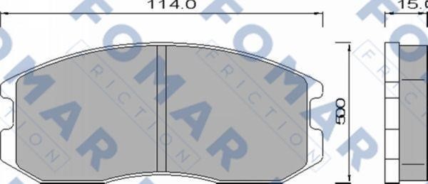 Fomar friction FO 460181 Тормозные колодки дисковые, комплект FO460181: Отличная цена - Купить в Польше на 2407.PL!