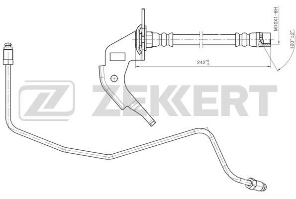 Zekkert BS-9459 Brake Hose BS9459: Buy near me in Poland at 2407.PL - Good price!