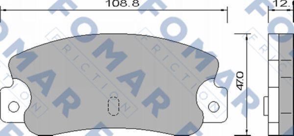 Fomar friction FO 658581 Гальмівні колодки, комплект FO658581: Приваблива ціна - Купити у Польщі на 2407.PL!