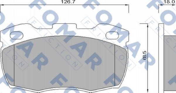 Fomar friction FO 624681 Brake Pad Set, disc brake FO624681: Buy near me in Poland at 2407.PL - Good price!